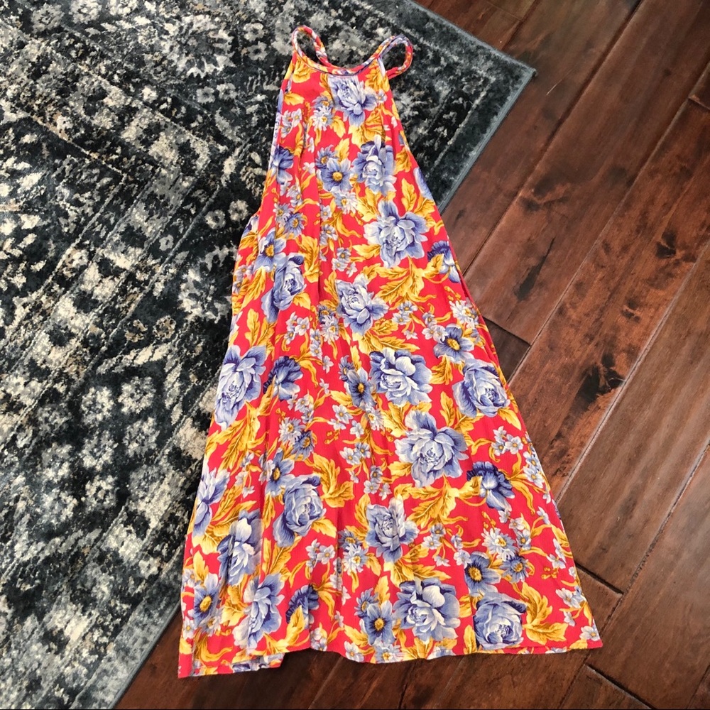 ae halter floral dress